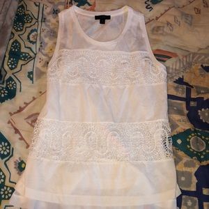 J. Crew white tank